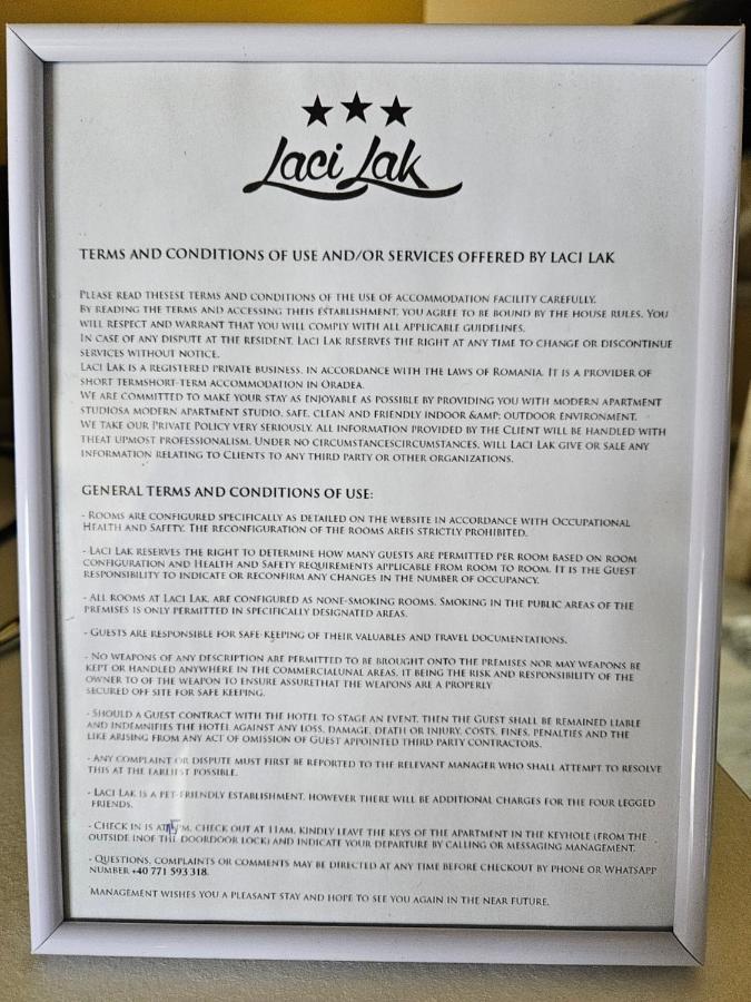 Laci Lak Oradea Exterior photo